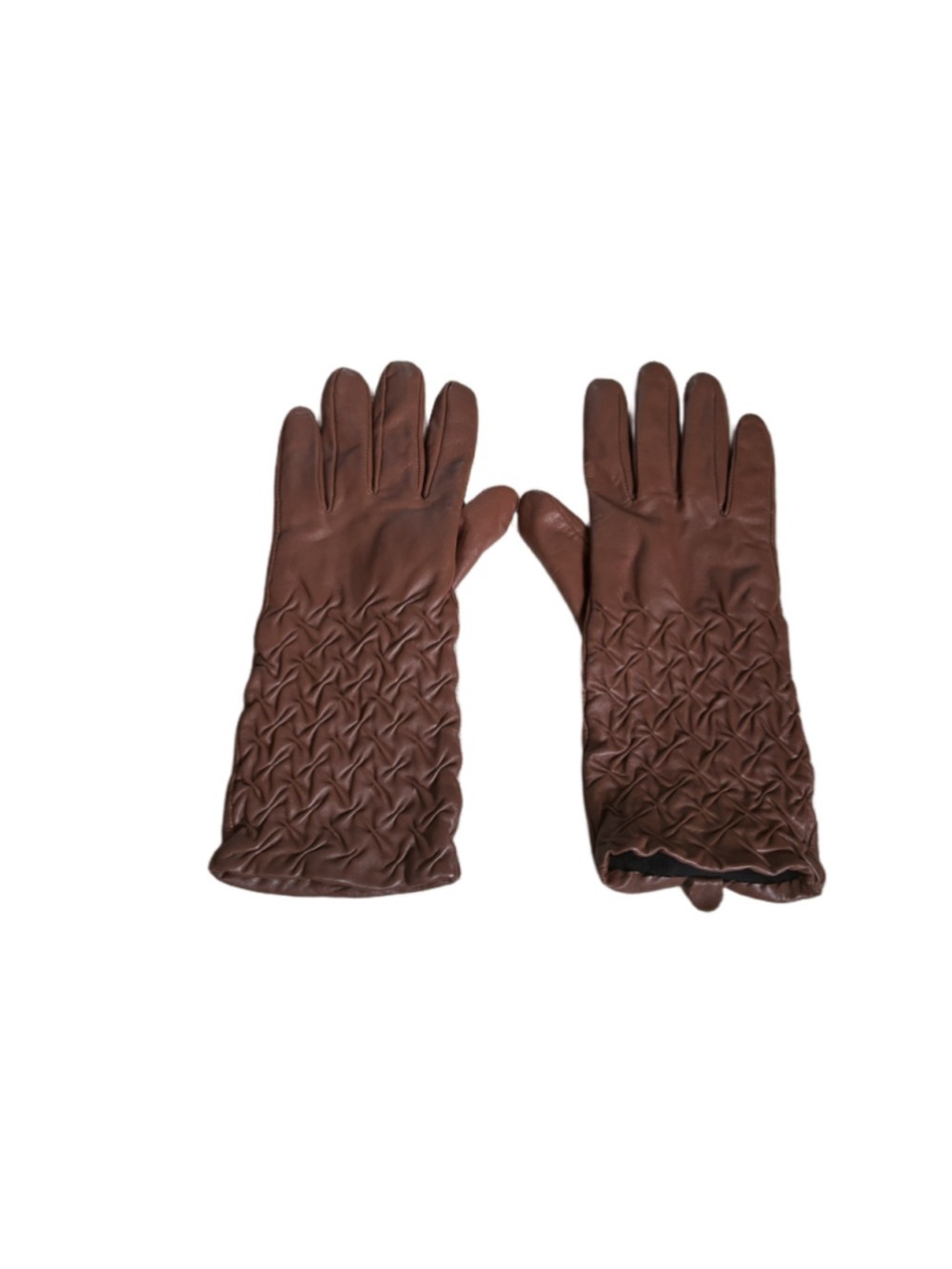 Women's Merona Brown Leather Gloves One Size